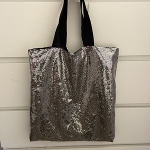 BOGO Sequin silver tote